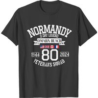 T-shirt D Day 80e Anniversaire Omaha Beach pour Hommes