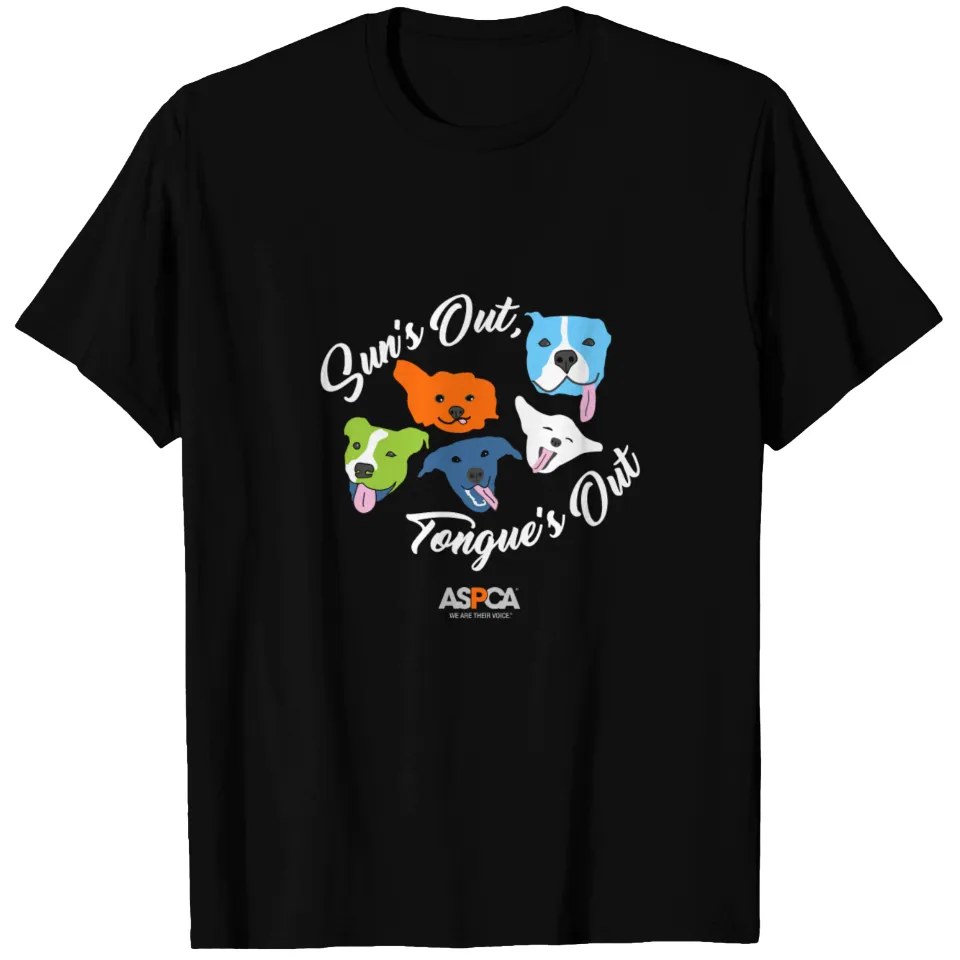 T-shirt Aspca Tongue's Out pour hommes - Noir — T-shirts pour hommes