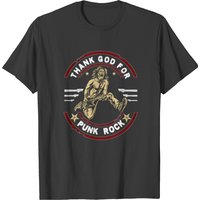 T-shirt Thank God For Punk Rock pour hommes