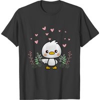 T-shirt Canard Mignon pour Hommes en Noir