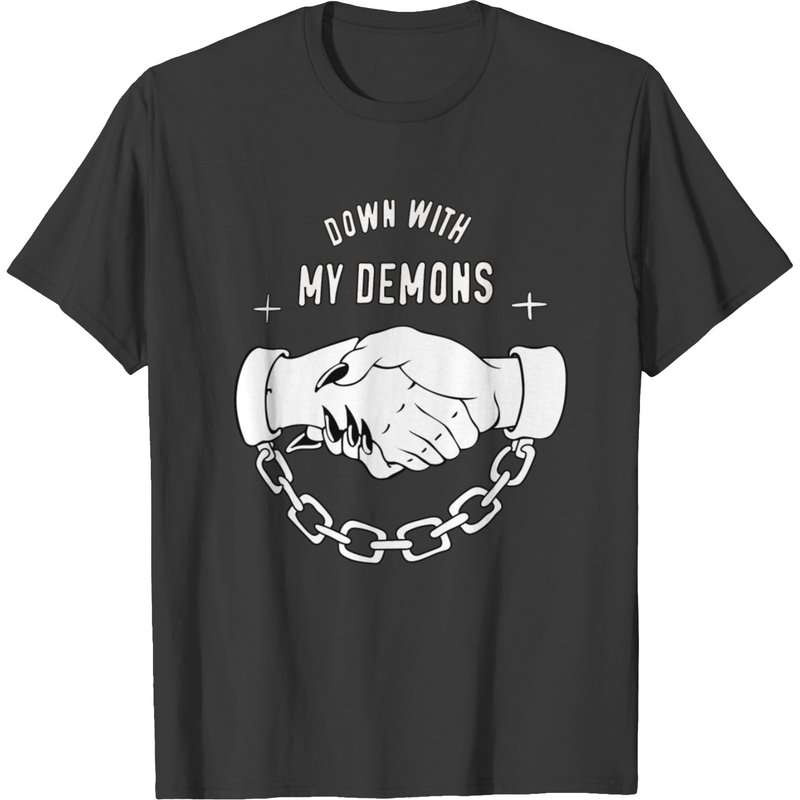 T-shirt Down With My Demons pour hommes — T-shirts pour hommes