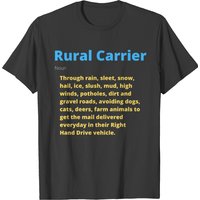 T-shirt Rural Carrier Definition pour hommes en noir