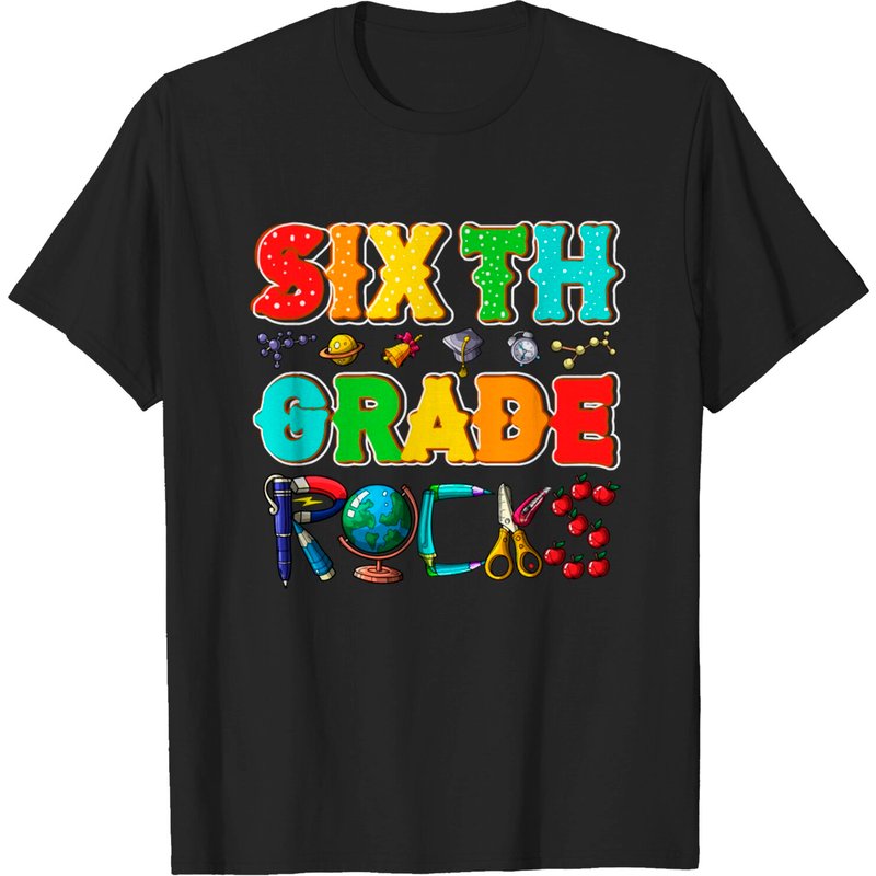T-shirt Scolaire 6e Année Retour à l'École pour Hommes — T-shirts pour hommes