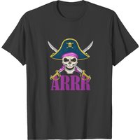 T-shirt Pirate Arrr pour Hommes en Noir — T-shirts pour hommes