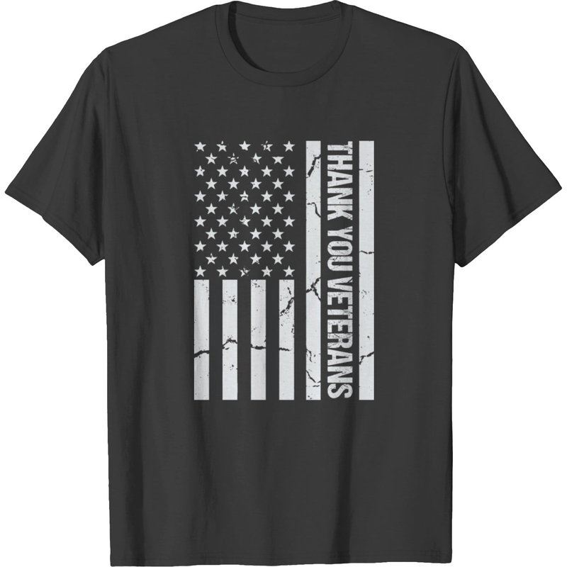 Veterans Day American Flag T-Shirt for Men — Mens T Shirts