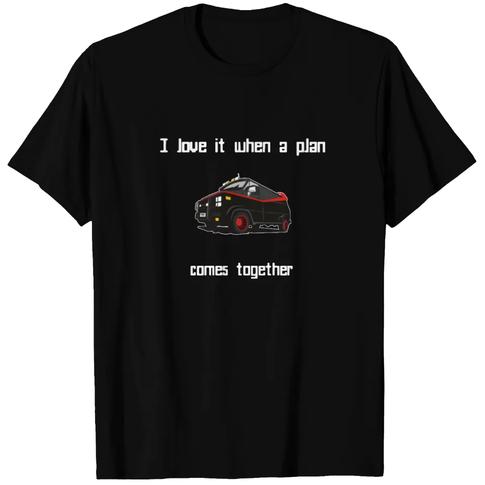 A Team T-shirt for Men in Black