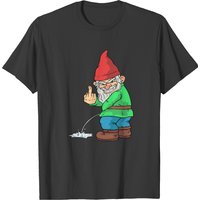 T-shirt Jardin Gnome Middelfinger Gnomes Amusant pour Hommes — T-shirts pour hommes