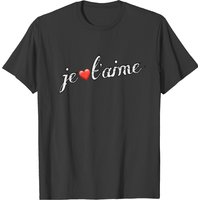 Je T'aime T-Shirt for Men in Black
