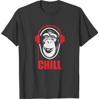 T-shirt Music Monkey avec Écouteurs pour Hommes