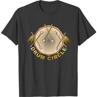 T-shirt Drum Circle & Sticks pour hommes en noir