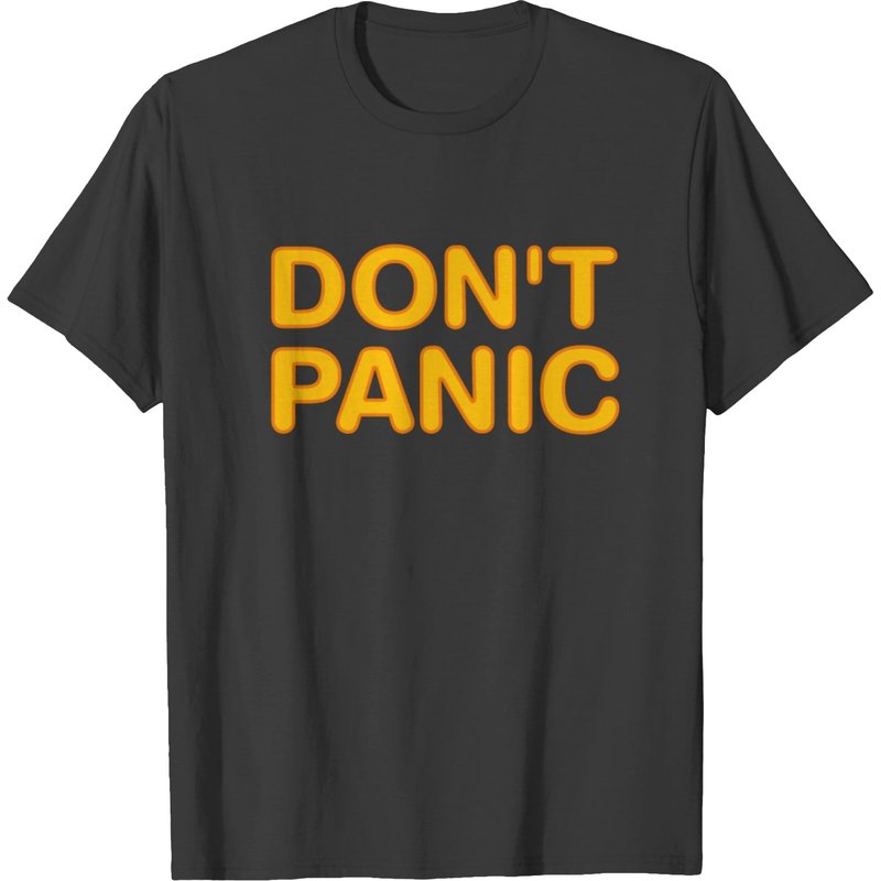 T-shirt Don't Panic pour hommes - Guide du voyageur intergalactique — T-shirts pour hommes