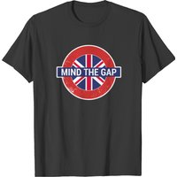 T-shirt Mind The Gap - Phrase amusante du T-shirt de Londres pour hommes