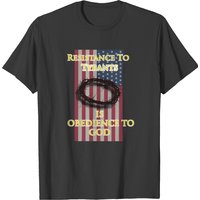 T-shirt Buffalo Tees Résistance aux Tyrans est Obéissance pour Hommes