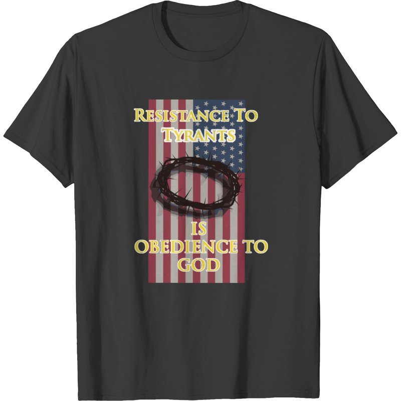 T-shirt Buffalo Tees Résistance aux Tyrans est Obéissance pour Hommes — T-shirts pour hommes