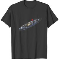 T-shirt You Are Here pour hommes en noir — T-shirts pour hommes