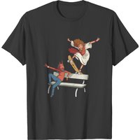 T-shirt Jésus Skater Démon Cartoon pour hommes