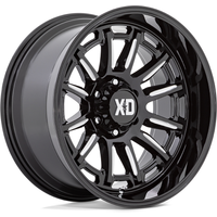 XD Series XD865 Phoenix Gloss Black Milled Wheels 20x10 5x127 -18 — Wheels & Rims