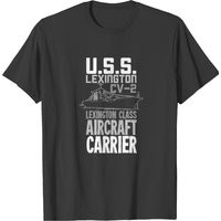 T-shirt pour hommes USS Lexington CV-2 Porte-avions — T-shirts pour hommes