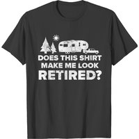 T-shirt pour hommes Retired Camping Retiree 5th Wheel Camper RV