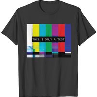 This Is Only A Test T-shirt Attente Écran TV Arc-en-ciel — T-shirts pour hommes