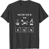 T-shirt Science Is Fun pour hommes en noir