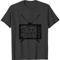 T-shirt Humoristique Télévision Cassée pour Hommes