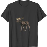 T-shirt Moose pour hommes en noir — T-shirts pour hommes
