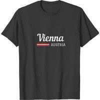 Cool Design Travel Vienna Austria Flag T-Shirt for Men