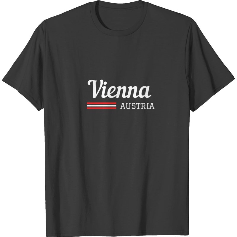 T-shirt pour hommes avec drapeau de Vienne, Autriche — T-shirts pour hommes