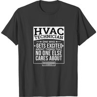 HVAC Technician T-Shirt for Men in Black