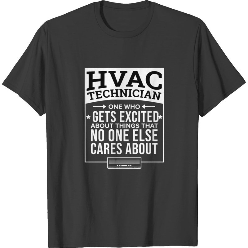 T-shirt Technicien HVAC pour hommes en noir — T-shirts pour hommes