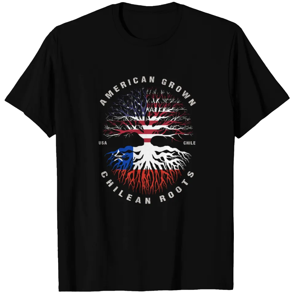 T-shirt Drapeau du Chili American Grown Chilean Roots pour Hommes — T-shirts pour hommes
