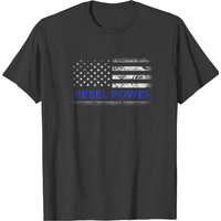 T-shirt Diesel Power Drapeau Américain Bleu pour Hommes