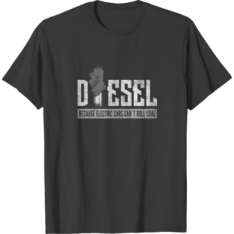 T-shirt Diesel Parce Que Roll Coal Truck pour Hommes