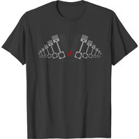 V12 Muscle Car Cylinder Sports Car T-shirt for Men