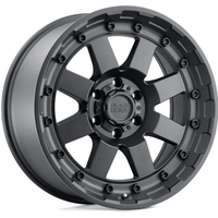 Roues Black Rhino Cleghorn Noir Mat - 17x8.5 - Motif de boulon 5x127 — Roues et jantes