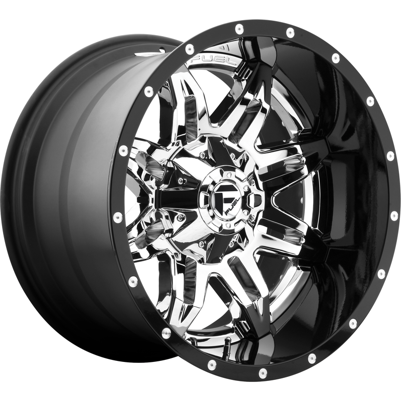 Roues Fuel D266 Lethal Chrome - 20x10 - Motif de boulon 8x170 — Roues et jantes