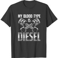 T-shirt Jokes Diesel Design Quote Blood Type pour hommes — T-shirts pour hommes