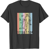 T-shirt Squirrel Juggles pour hommes en noir