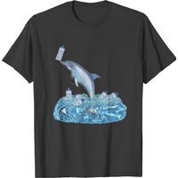 T-shirt Plastic Kills The Dolphin pour hommes — T-shirts pour hommes