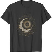 T-shirt Soleil et Lune avec Étoiles pour Hommes