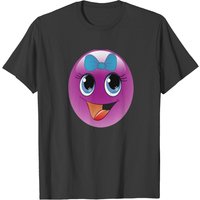 T-shirt pour hommes avec emojis de filles en noir