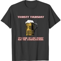 T-shirt Thirsty Thursday Over pour hommes en noir