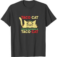 T-shirt Taco Cat Épelé À L'Envers Est Taco Cat Pour Hommes