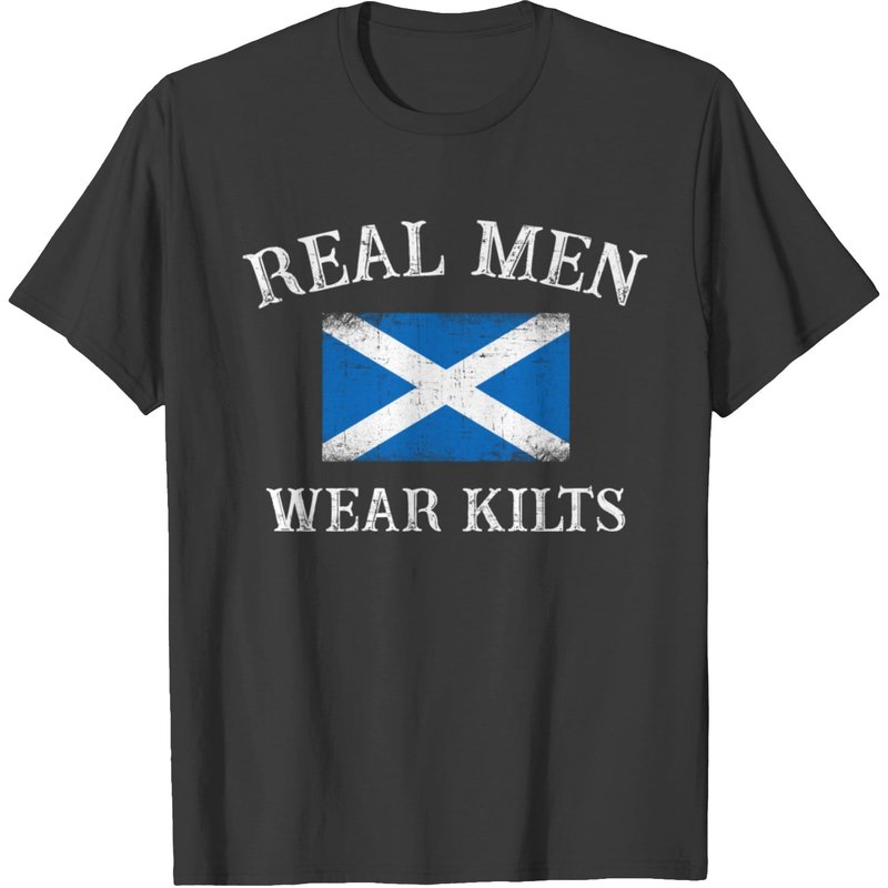 Real Men Wear Kilts Scotland T-shirt for Men — Mens T Shirts