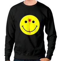 Sweatshirt Unisexe Smiley Face Avec Trou de Balle — Sweats à capuche pour hommes