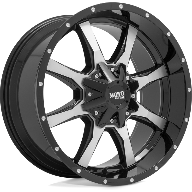 Moto Metal MO970 G-black Mach Wheels - 20x9 - 8x180 Bolt Pattern — Wheels & Rims