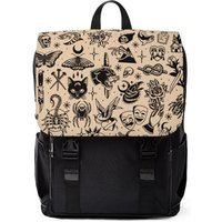 Tattoo Old School Flash Style Casual Shoulder Backpack — Casual & School Backpacks