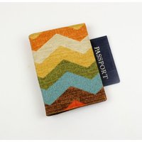 Panama Wave Passport Cover with Closure
