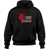 Hoodies Lineman Drapeau Américain Patriotique pour Unisexe — Sweats à capuche pour hommes
